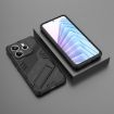 Redmi Note 14 5G Punk Armor PC + TPU Phone Case with Holder - Black - 2