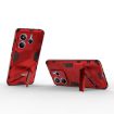 Redmi Note 14 5G Punk Armor Phone Case with Holder - Red, PC + TPU - 4