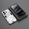 Redmi Note 14 4G Punk Armor PC+TPU Phone Case with Holder White - 2