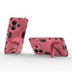 Redmi Note 14 4G Punk Armor PC+TPU Case with Holder Light Red - 4