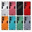 Redmi Note Turbo 4 Punk Armor Phone Case with Holder - White PC + TPU - 7