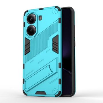 Redmi Note Turbo 4 Punk Armor Phone Case with Holder - Blue - 1