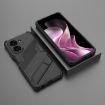 Redmi A5/Poco C71 Punk Armor Phone Case with Holder - Black - 2