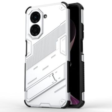 Redmi A5/Poco C71 Punk Armor Phone Case with Holder - White - 1