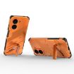 Redmi A5/Poco C71 Punk Armor Phone Case with Holder - Orange - 4