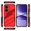 Redmi Turbo 4 Pro Punk Armor Phone Case with Holder - Red - 3