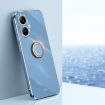 Redmi Turbo 4 Pro XINLI 6D Electroplate TPU Case with Ring Holder Blue - 1