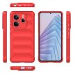Redmi Note 14 5G Magic Shield TPU + Flannel Case - Red - 3