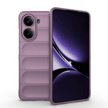 Redmi Turbo 4 Magic Shield TPU + Flannel Phone Case - Purple - 1