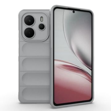 Redmi Note 14 4G EU Magic Shield TPU Flannel Phone Case Grey - 1
