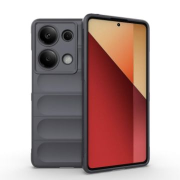 Redmi Note 14S 4G Global Magic Shield TPU Flannel Case Dark Grey - 1
