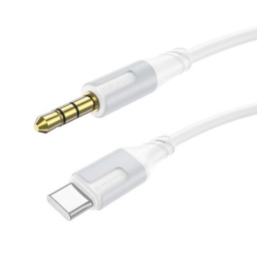 Borofone BL19 AUX Creator 3.5mm to Type-C Audio Cable 1m White - 1