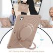 iPad Pro 13 2024 Case - Rotation Handle Holder Silicone Hybrid PC (Coffee) - 6