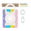 iPad Pro 13 2024 Silicone Case with Rotating Ring & Pen Slot - Pink - 2