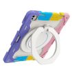 iPad Pro 13 2024 Silicone Case with Rotating Ring & Pen Slot - Pink - 4