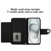 Ulefone Note 14 Flip Leather Phone Case with Lanyard - Black - 4