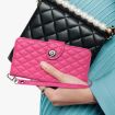 Ulefone Note 14 Flip Leather Case with Lanyard - Rose Red Rhombic Texture - 7