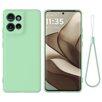 Motorola Edge 50 Green Liquid Silicone Dropproof Full Coverage Case - 1