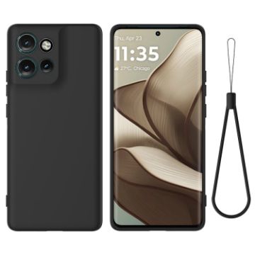 Motorola Edge 50 Neo/Moto S50 Black Silicone Dropproof Phone Case - 1