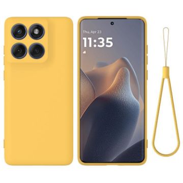 Motorola Edge 60 Fusion/Edge 60 Yellow Silicone Dropproof Phone Case - 1