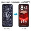 itel A60s OEM LCD Screen with Digitizer Full Assembly Replacement - 6