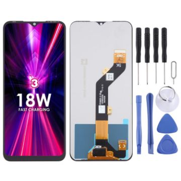 itel Vision 3 OEM LCD Screen with Digitizer Full Assembly Replacement - 1