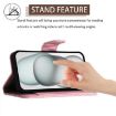 Samsung Galaxy A17 5G Pink Rhombic Texture Flip Leather Case with Lanyard - 3