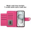 Xiaomi Civi 5 Pro 5G Flip Leather Case with Lanyard - Rose Red - 4
