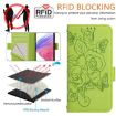 Realme 14 5G/14T 5G Green Embossed Rose RFID Leather Phone Case - 5