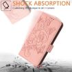 Realme Narzo 80/14 Pro 5G Pink Embossed Rose RFID Leather Case - 6