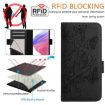 Realme Narzo 80/14 Pro 5G Embossed Rose RFID Leather Case (Black) - 5