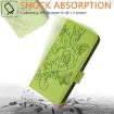 Realme 14x/V70/C75 5G Green Embossed Rose RFID Leather Phone Case - 6