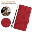 Ulefone Note 18 Ultra Red Embossed Rose RFID Leather Phone Case - 7