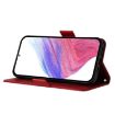 TCL 605/60 SE Red Embossed Rose RFID Anti-theft Leather Phone Case - 3