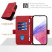 TCL 605/60 SE Red Embossed Rose RFID Anti-theft Leather Phone Case - 4