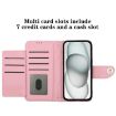 Vivo S30 Pro Mini Pink Rhombic Texture Flip Leather Case with Lanyard - 4