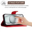 Vivo S30 Pro Mini Red Rhombic Texture Flip Leather Case with Lanyard - 3