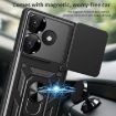 Xiaomi Poco F6 Case - Blue Sliding Camera Cover TPU Hybrid PC Design - 6