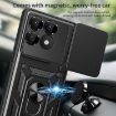 Xiaomi Poco F6 Pro Case Silver - Sliding Camera Cover TPU Hybrid PC - 6