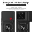 Xiaomi 14T 5G Phone Case Silver - Sliding Camera Cover TPU Hybrid PC - 4