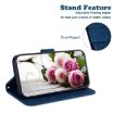 Redmi A5 4G Blue Butterfly Rose Embossed Leather Phone Case 171.7mm - 6