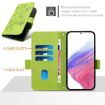 Xiaomi 15S Pro 5G Green Embossed Rose RFID Leather Phone Case - 4