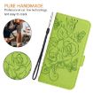 Xiaomi 15S Pro 5G Green Embossed Rose RFID Leather Phone Case - 7