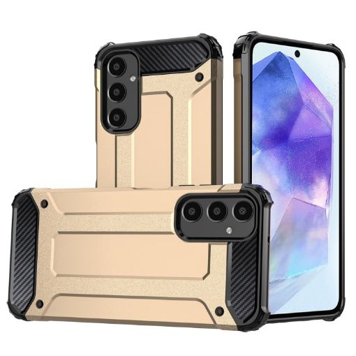 Samsung Galaxy A55 Magic Armor Gold TPU + PC Phone Case - 1