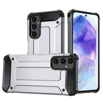Samsung Galaxy A55 Magic Armor Silver TPU + PC Phone Case - 1