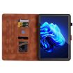 itel Pad One 10.1 Tablet Case, Lily Embossed Leather, Brown Cover - 6