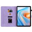 itel VistaTab 30 Purple Lily Embossed Leather Tablet Case - 3