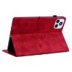 itel VistaTab 30 Red Lily Embossed Leather Tablet Case - 5