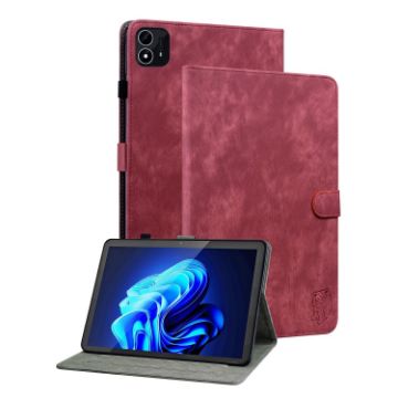 itel Pad One 10.1 Red Tiger Pattern Flip Leather Tablet Case - 1