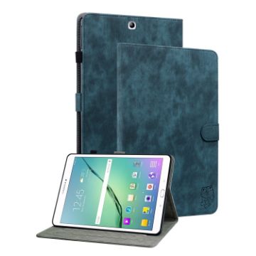 Samsung Galaxy Tab S2 9.7 T810 T815 Tiger Flip Leather Case Dark Blue - 1